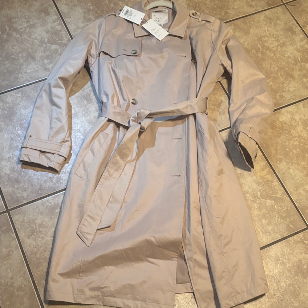 a new day Women's Classic Tan Trench Coat